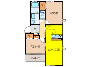 アスカＡ棟の物件間取画像